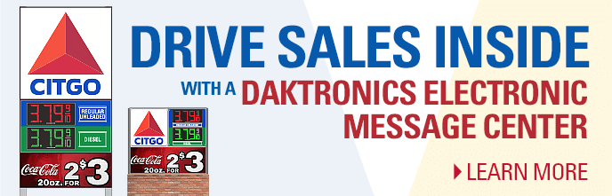 Drive Sales Inside with a Daktronics Electronic Message Center