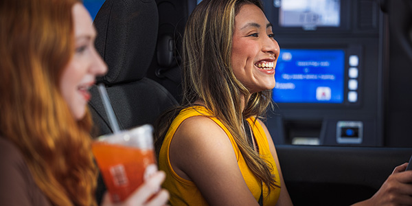 Gen Z driving in car
