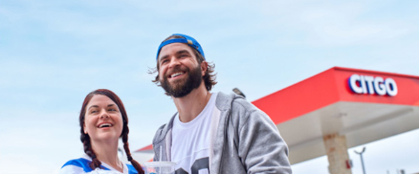 Millenials in front of CITGO station