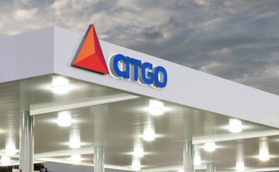 CITGO white vinyl canopy 