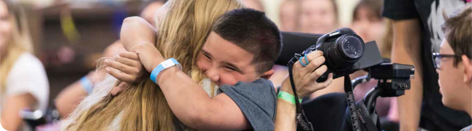 MDA Kids hugging